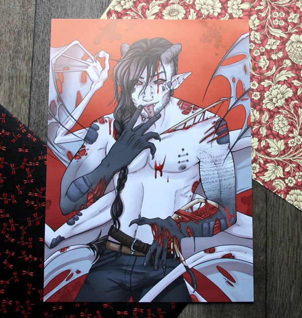 "Messed up Guy" NSFW Art Print
