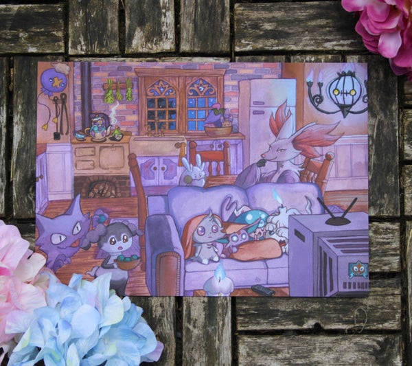 "The Pokemon's Cottage" Art Print