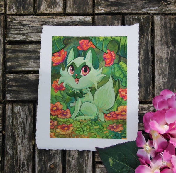 Sprigatito Original Painting