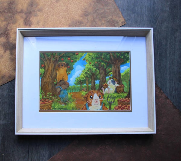 The Apple Farmers  || Framed Original Painting