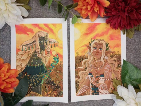 Rauru and Sonia Original Painting