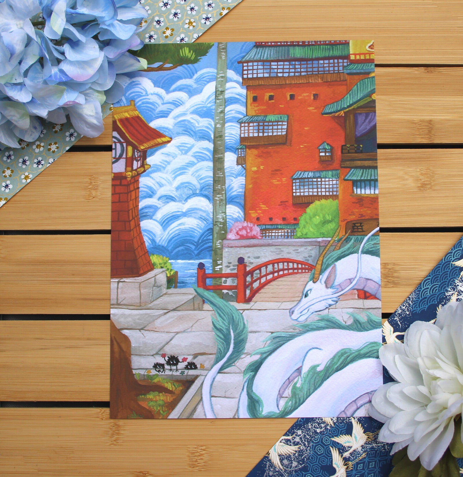 "The Bathhouse's Dragon" Art Print