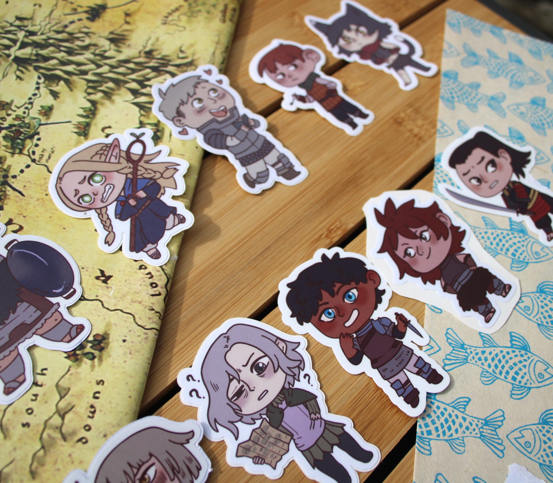 Dungeon Meshi Vinyl Stickers
