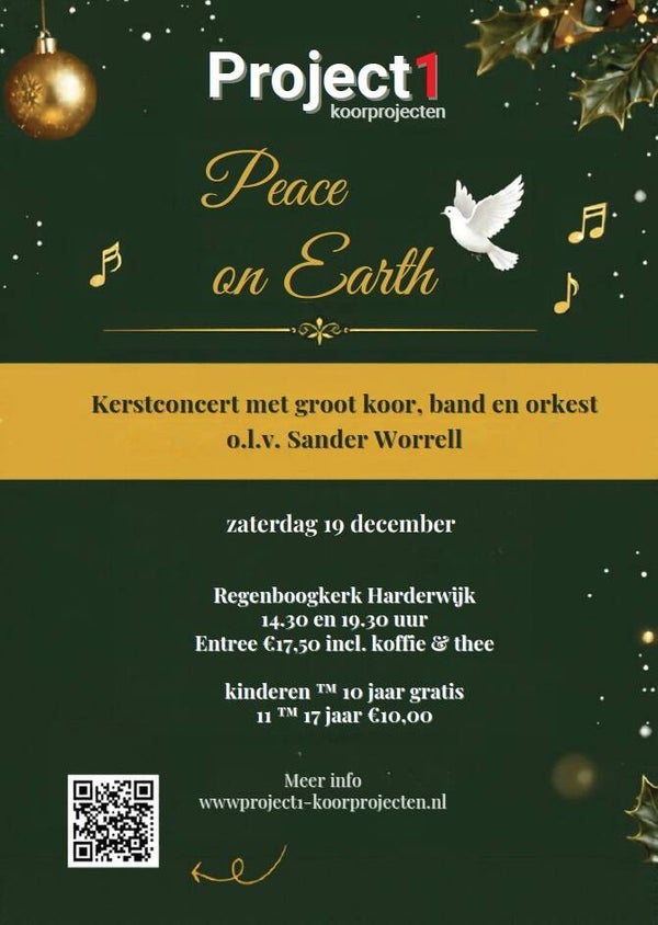 Ticket Peace On Earth 2026 jeugdigen middag