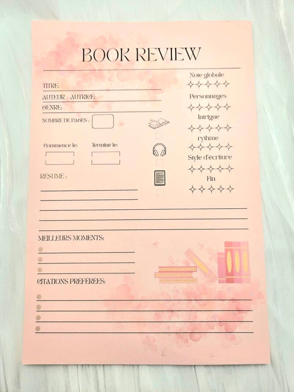Book Review 24 pages rose