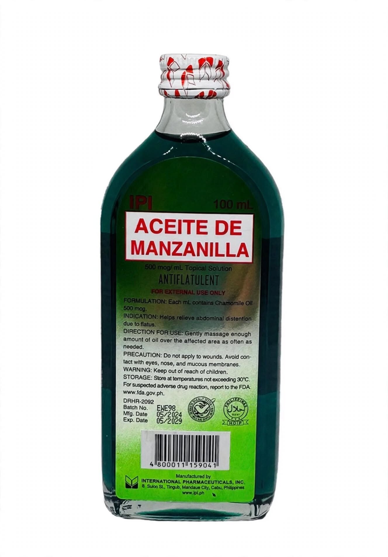 International pharmaceuticals inc aceite de manzanilla (100ml)