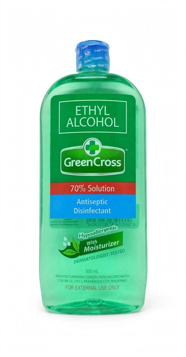 Green Cross  Rubbing Alcohol 70% ISO ( 500ml )