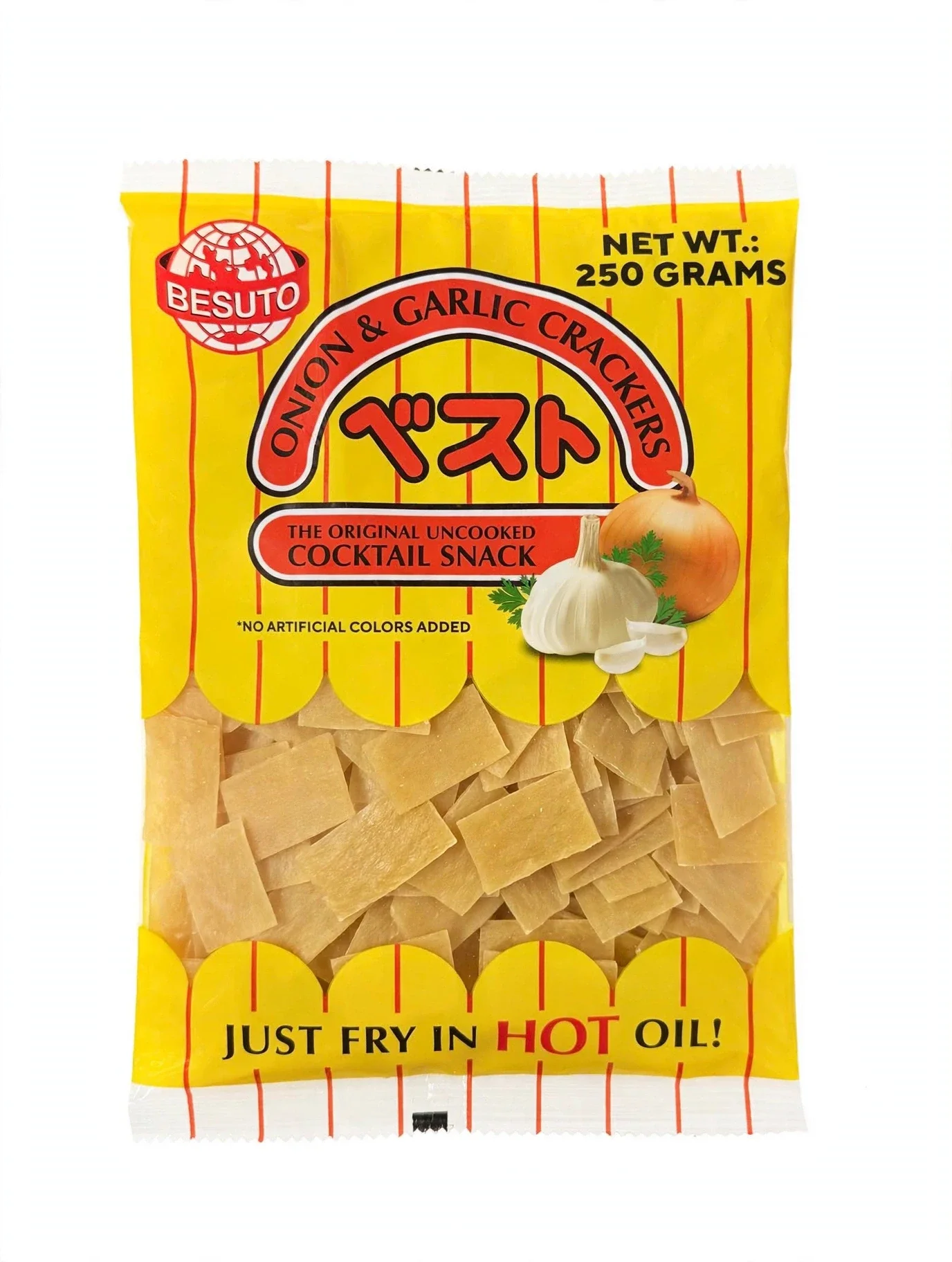 BESUTO PRAWN CRACKERS ONION & GARLIC ( 250G )