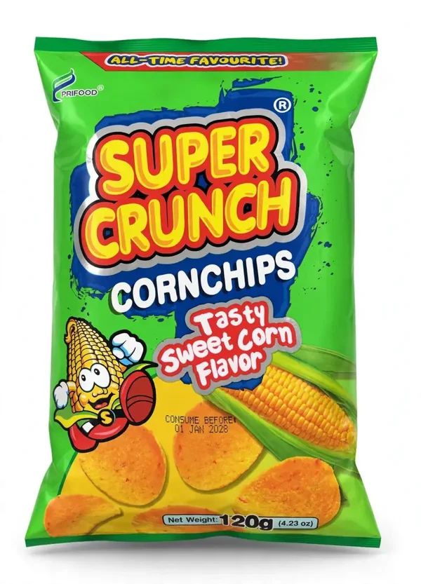 Super Crunch  Cornchips Sweetcorn ( 120g )