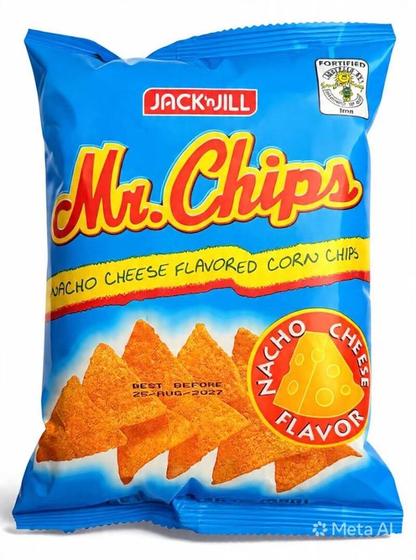 Mr. Chips. Nacho Cheese flavored corn chili