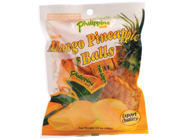 Philippine brand Dried Mango & Pineapple Balls (100g)