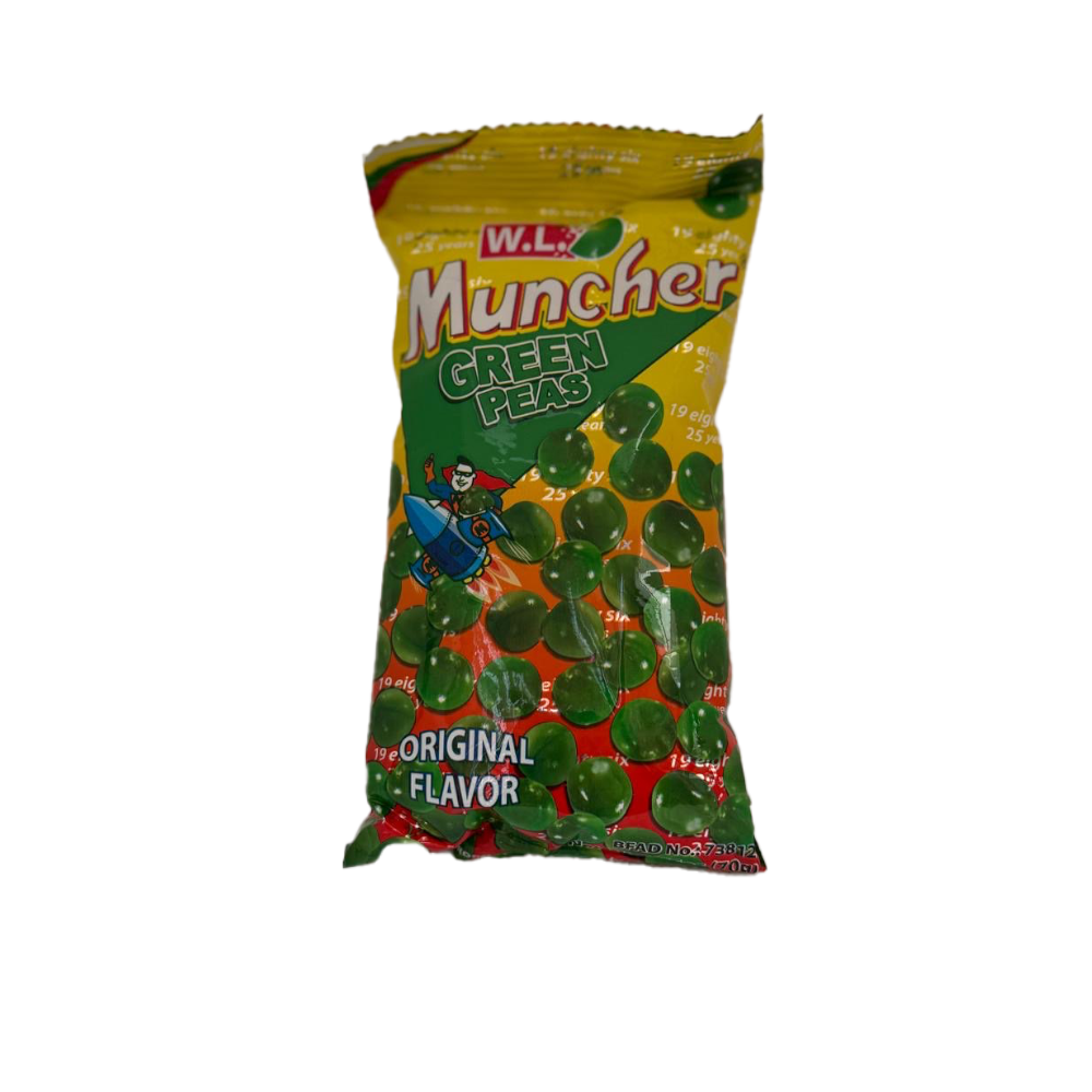 W.L. Muncher Green Peas Original Flavor (70g)