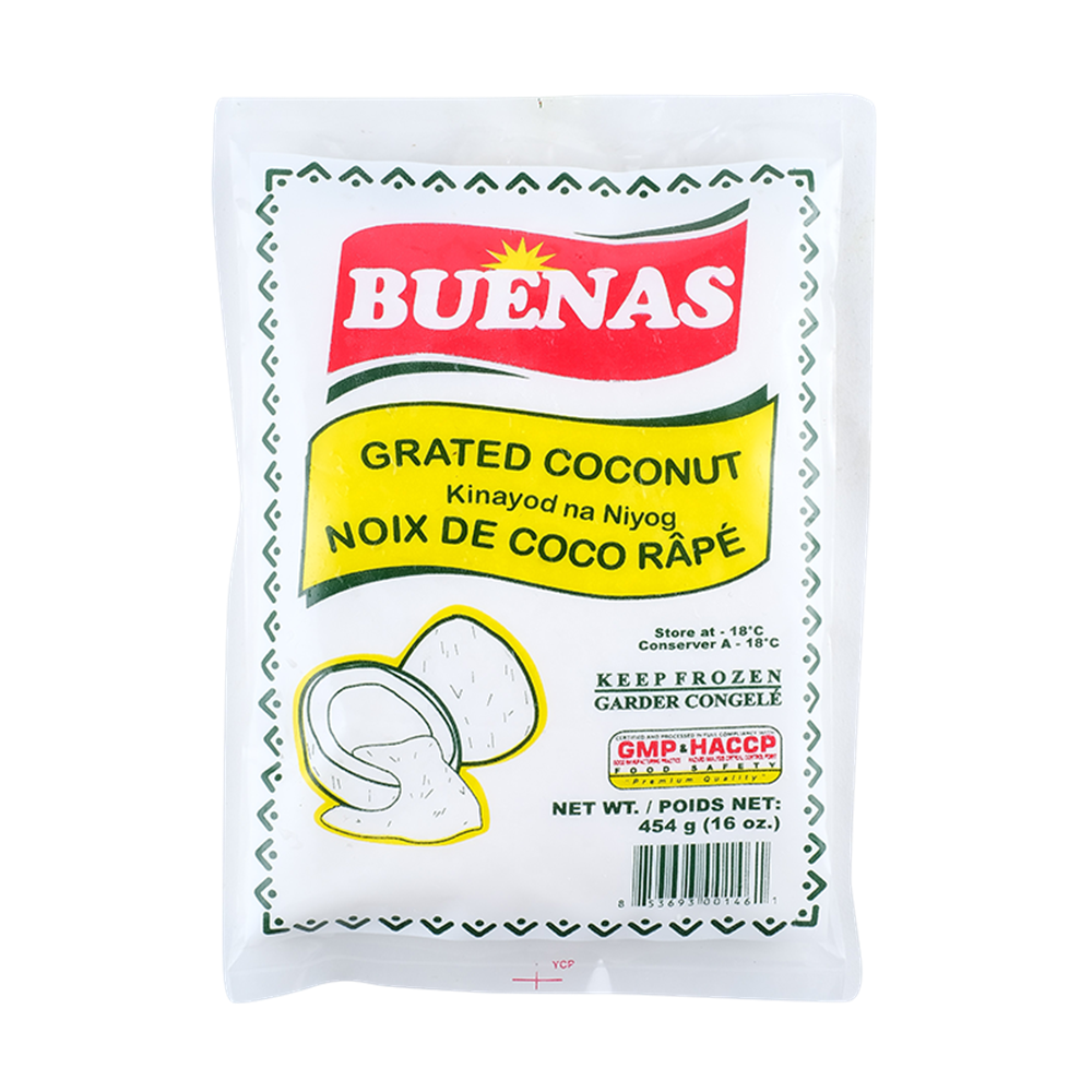 Buenas Frozen Grated Coconut 454g