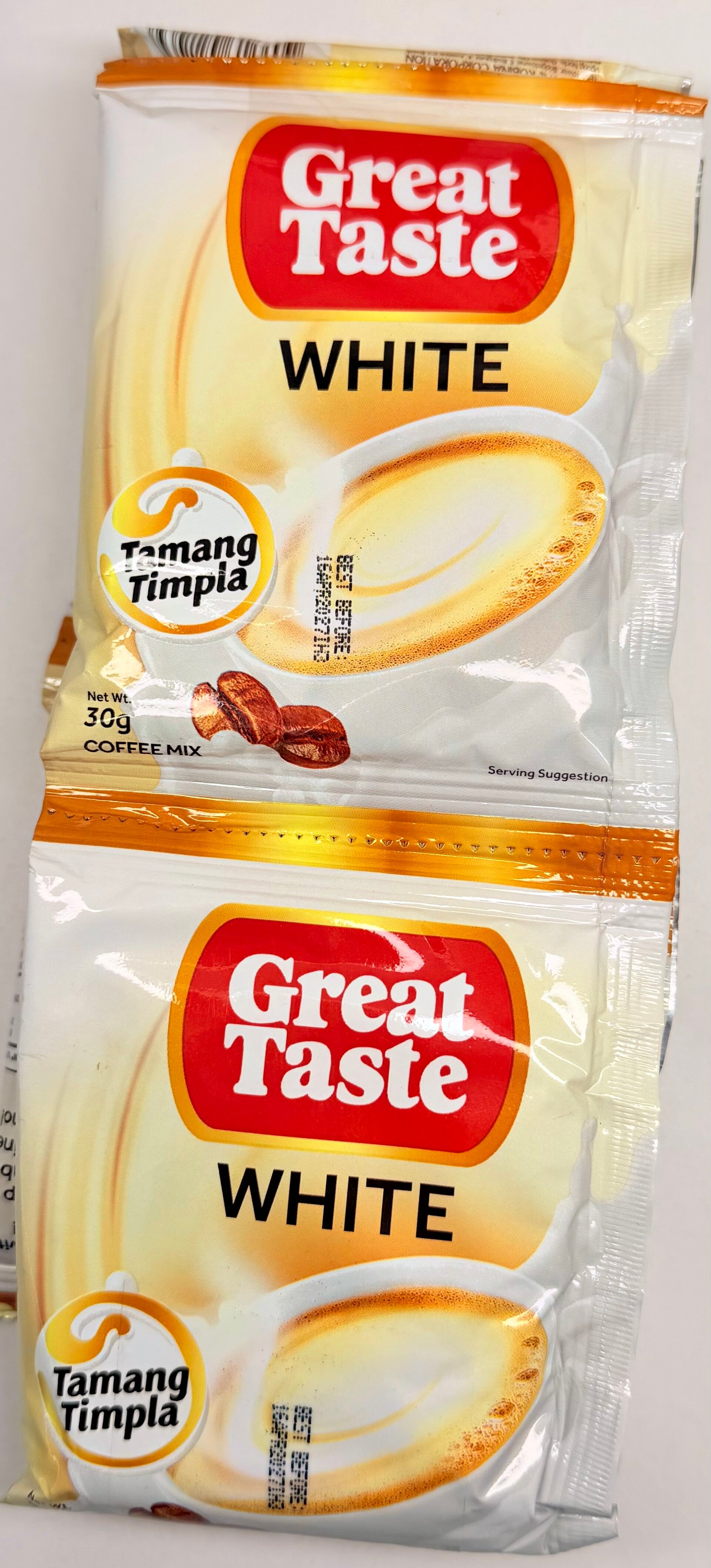 Great Taste 3 in 1 White Coffee Sachet Tamang Timpla ( 10x30g)