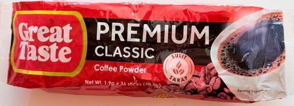 GREAT TASTE COFFEE PREMIUM BLEND STICKS ( 36 x 2G )