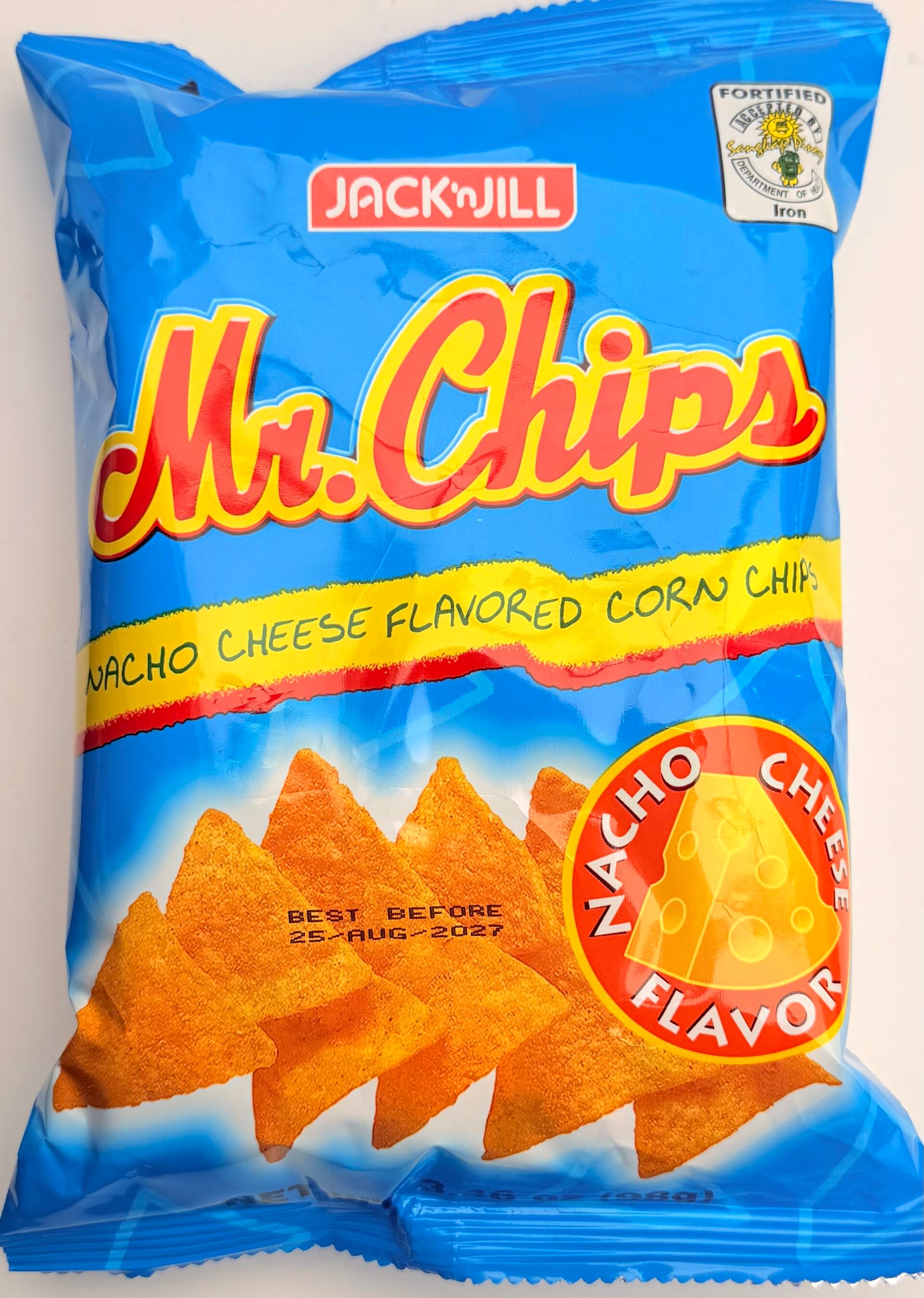 Mr. Chips. Nacho Cheese flavored corn chili