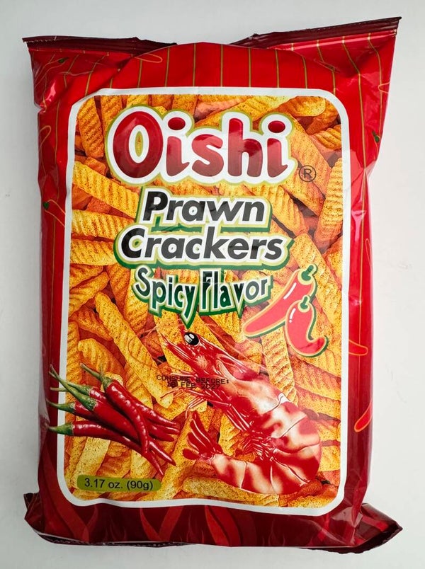 OISHI PRAWN CRACKERS SPICY 90G