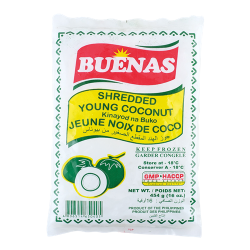 Buenas Frozen Shredded Young Coconut (454g)