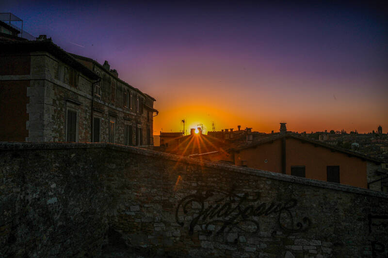 Perugia - Tramonto da Porta Sole