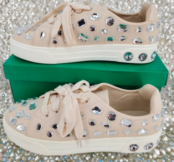 Lauren Lorraine 'Lolina' Gem Embellished low top sneakers