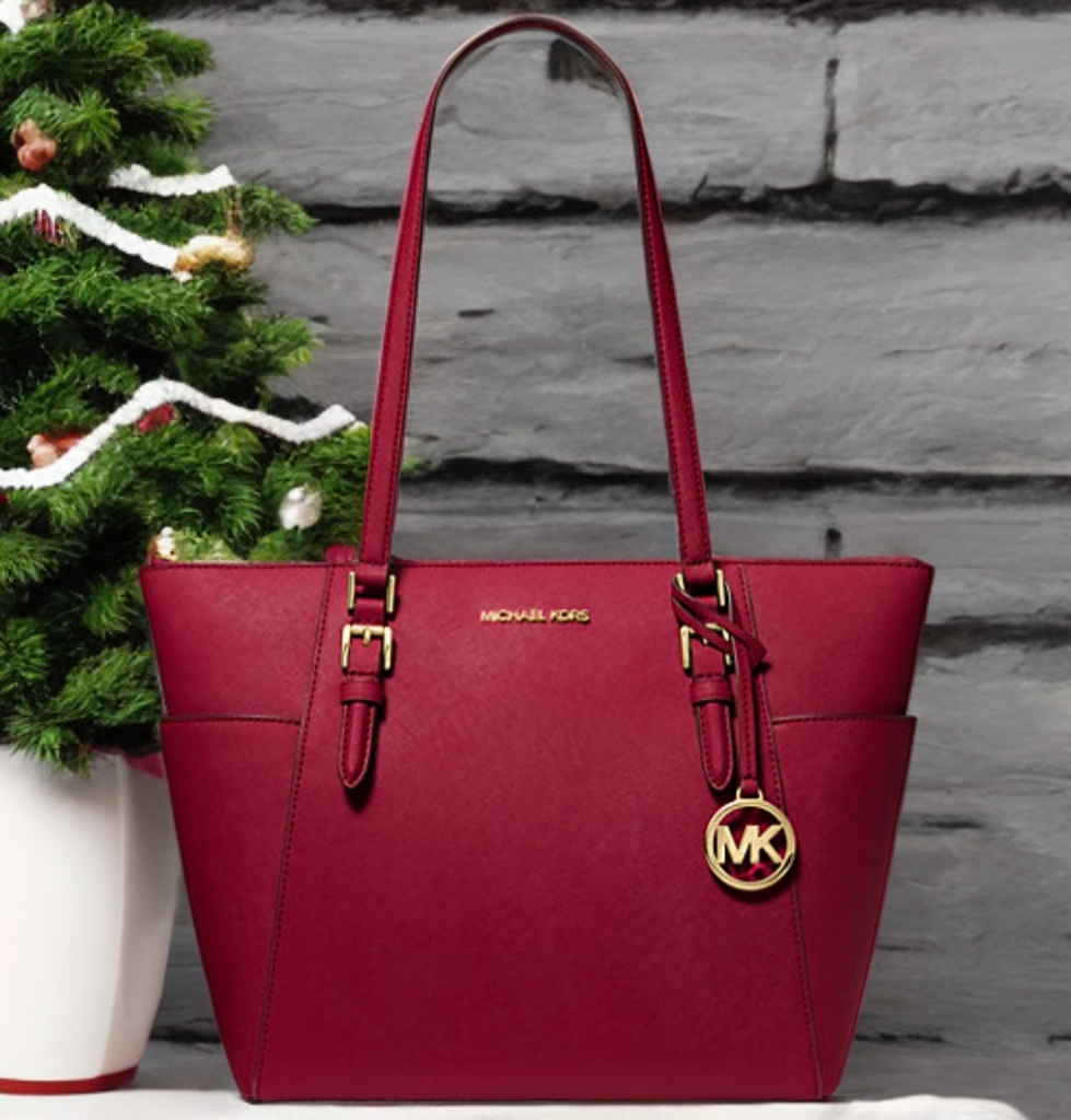 Michael Kors Charlotte Saffiano Leather Large Tote