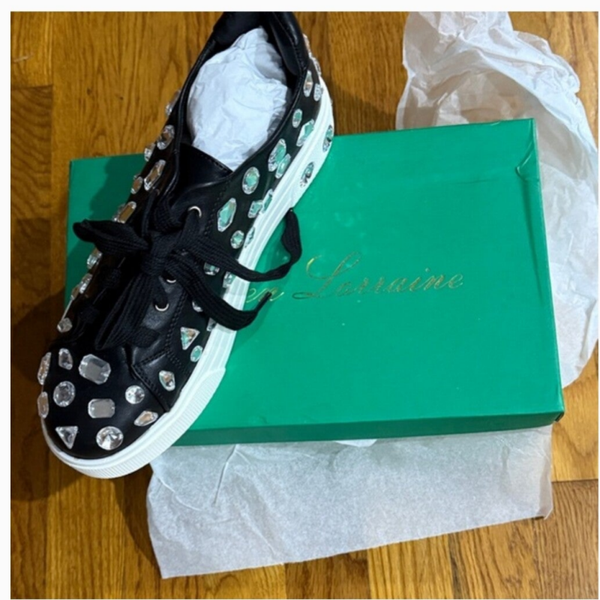 Lauren Lorraine 'Lolita' Black w/ Crystal Sneakers