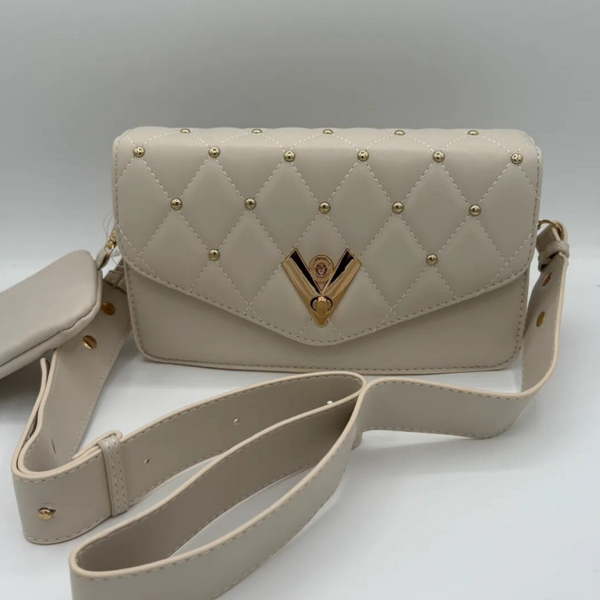 Valentino Orlandi Crossbody w/Coin Purse & Gold Hardware
