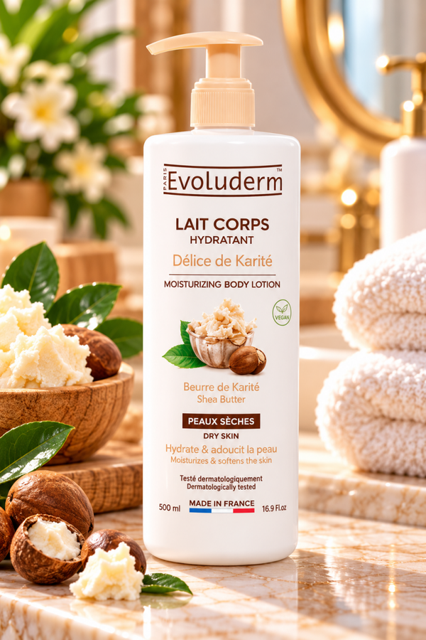 Lait Corps Hydratant Délice de Karité - 500ml - Ingrédients d'Origine Naturelle