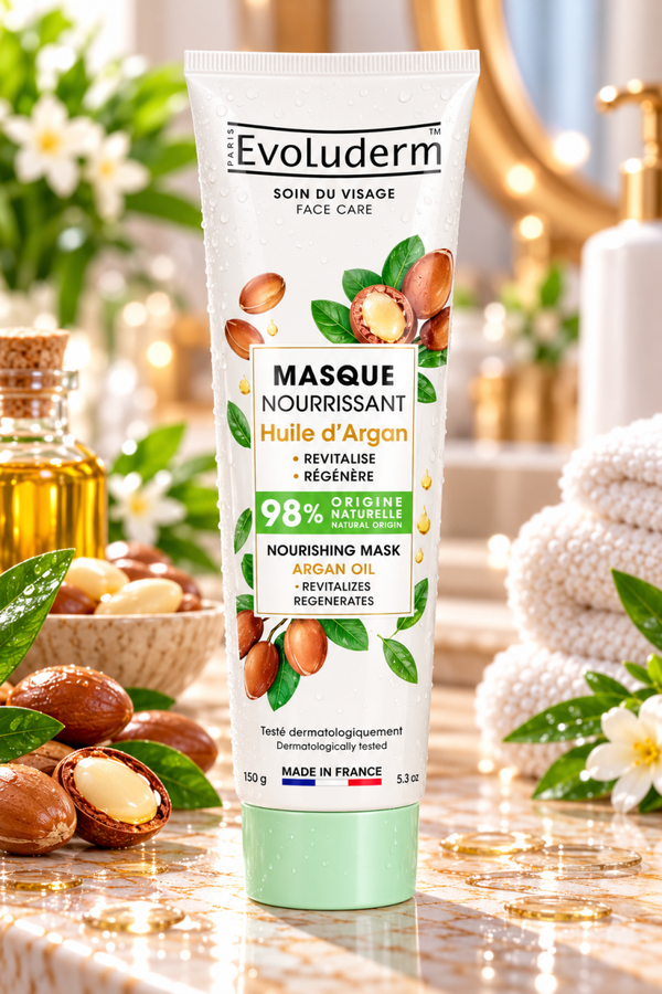 Masque Nourrissant Huile D’Argan - 150ml - 98% d'Ingrédients d'Origine Naturelle