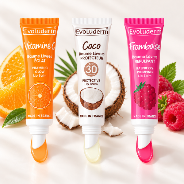 💋 Baume à Lèvres Evoluderm – Plusieurs Parfums 🍓🥥🍊