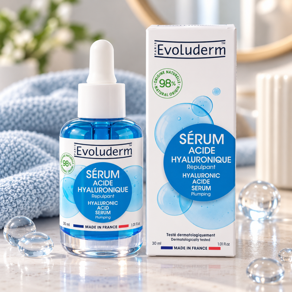 Sérum Acide Hyaluronique - 30ml - 98% d'Ingrédients d'Origine Naturelle
