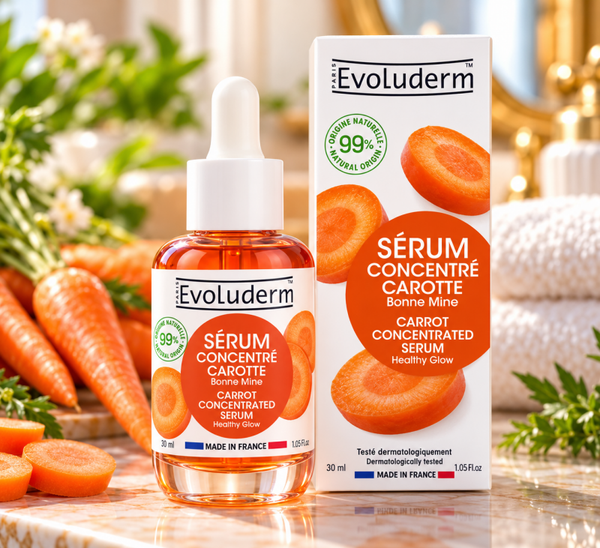 Sérum Concentré Carotte Bonne Mine - 30ml - 99% d'Ingrédients d'Origine Naturelle