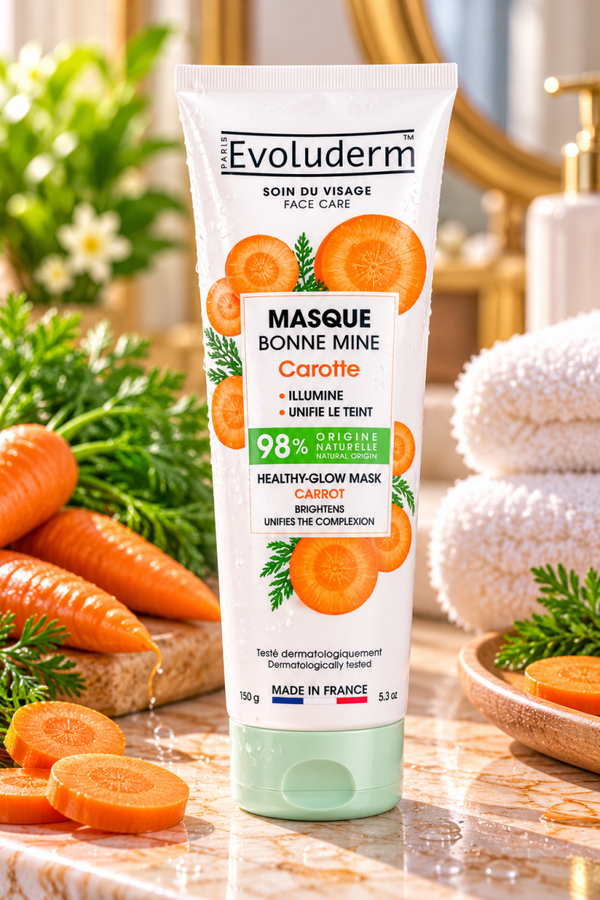 Masque Bonne Mine Carotte - 150ml - 98% d'Ingrédients d'Origine Naturelle