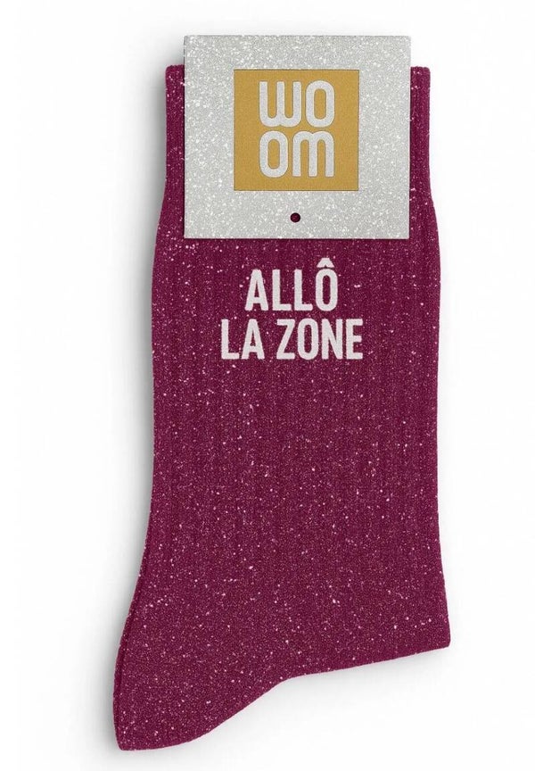 Chaussette à paillettes allô la zone