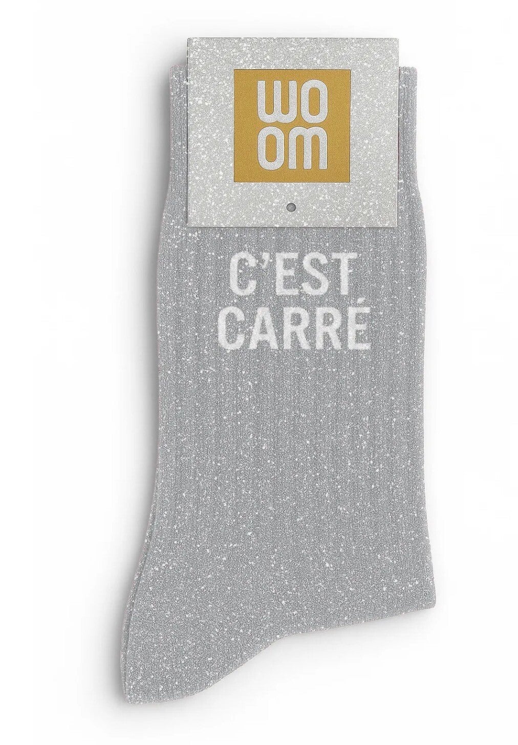 Chaussette à paillettes c’est carré