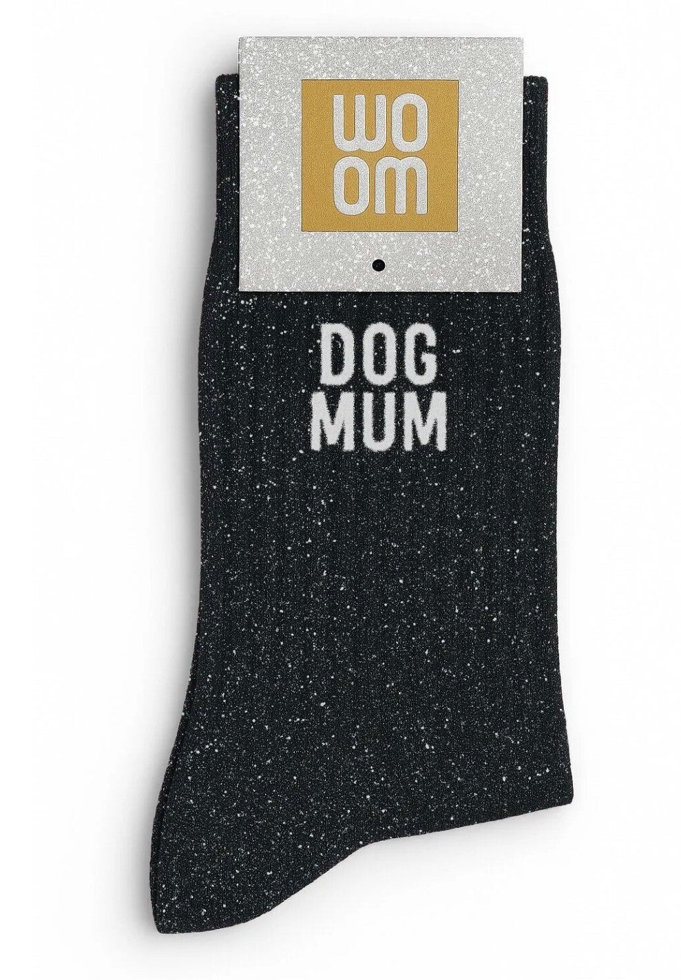 Chaussette à paillettes dog mum