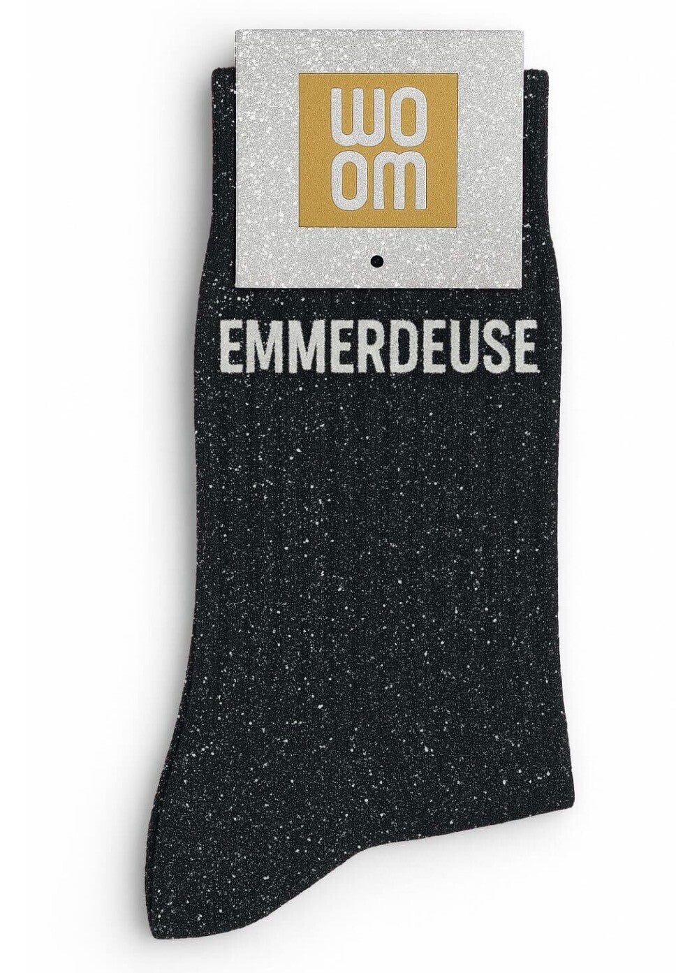 Chaussette à paillettes emmerdeuse