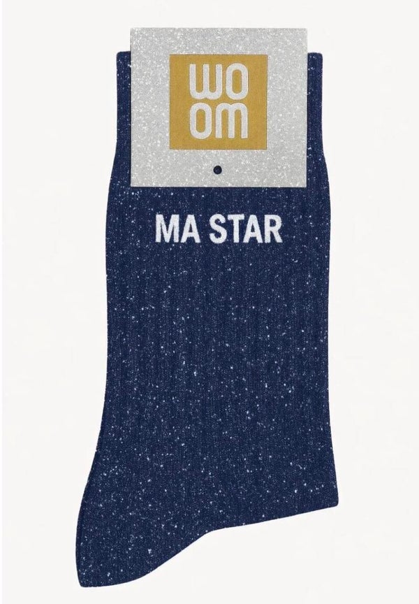 Chaussette à paillettes la star