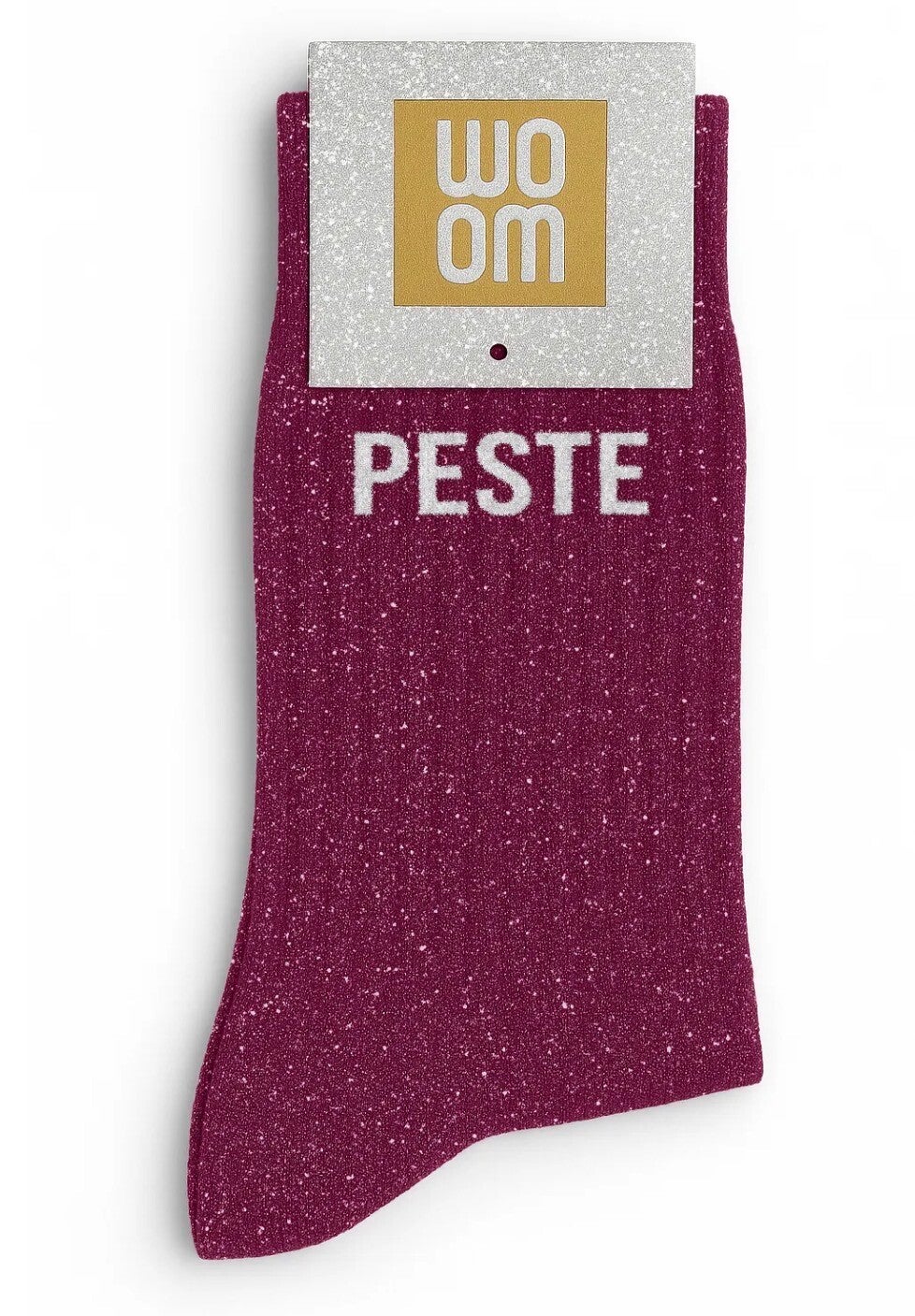 Chaussette à paillettes peste