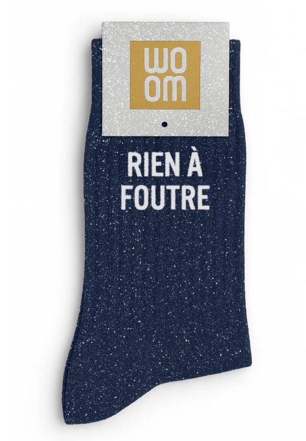 Chaussette à paillettes rien à foutre