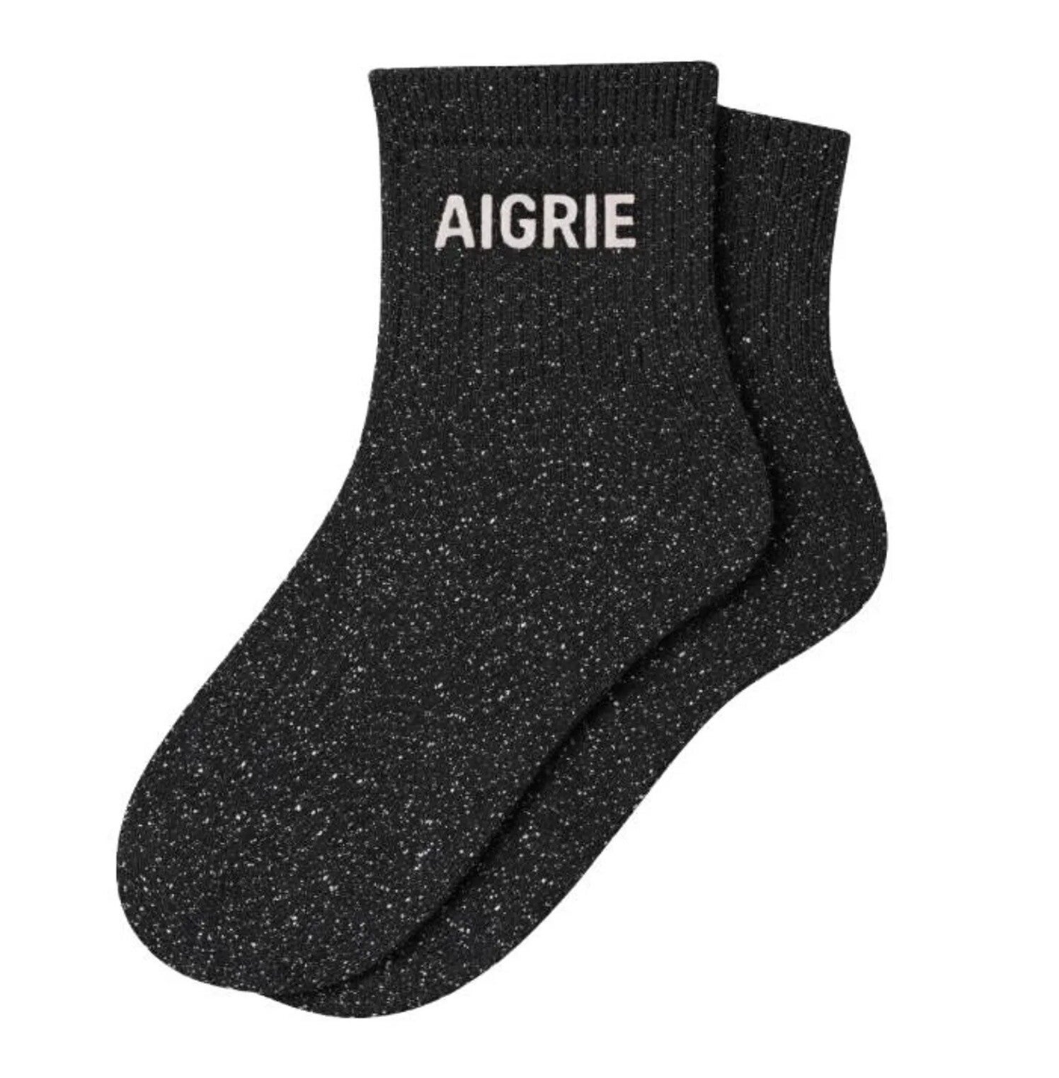 Chaussette à paillettes aigrie