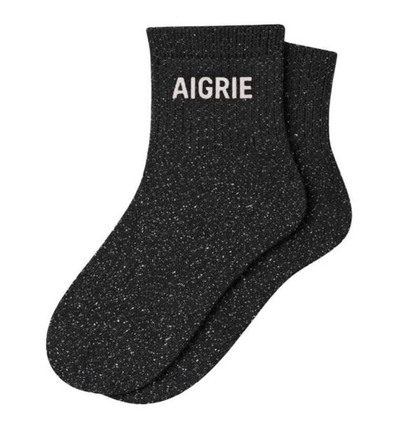 Chaussette à paillettes aigrie