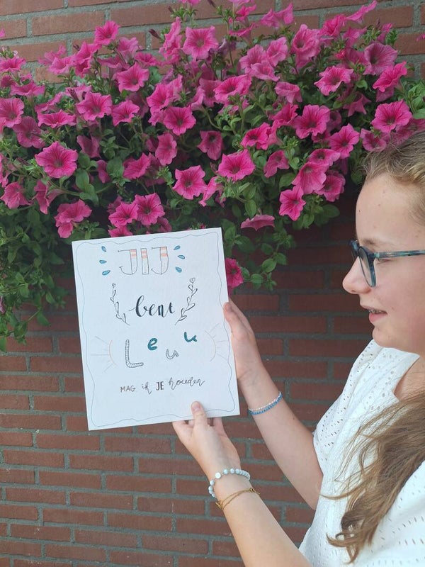 Handletter feestje