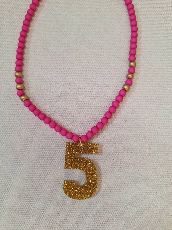 Kinderketting Fel roze