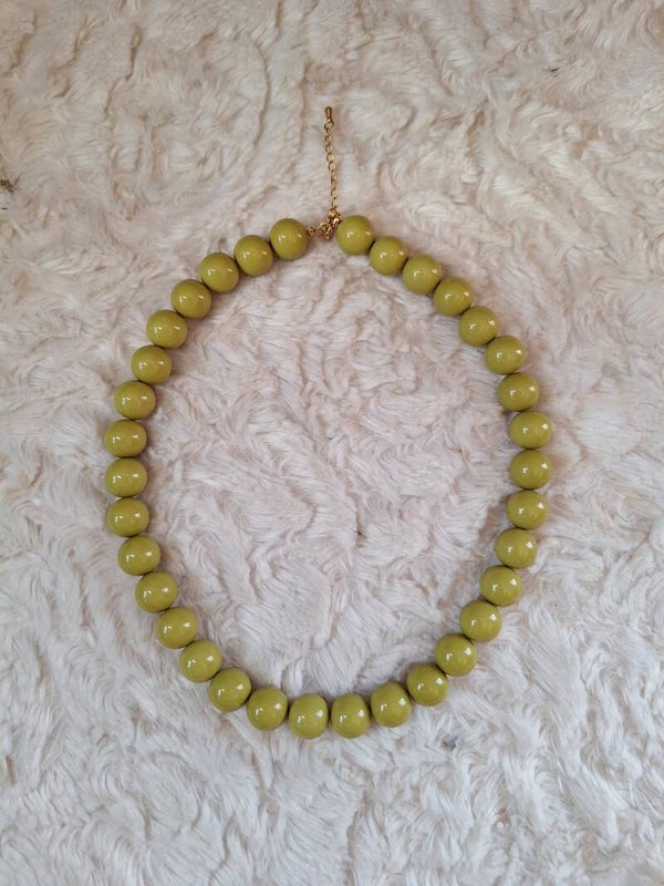 Bubbelketting Olijfgroen