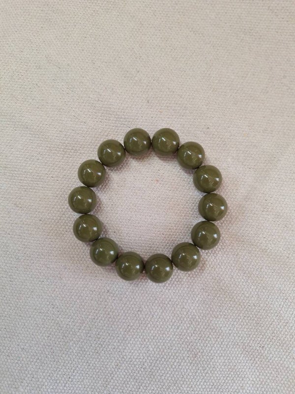 Bubbelarmband Legergroen
