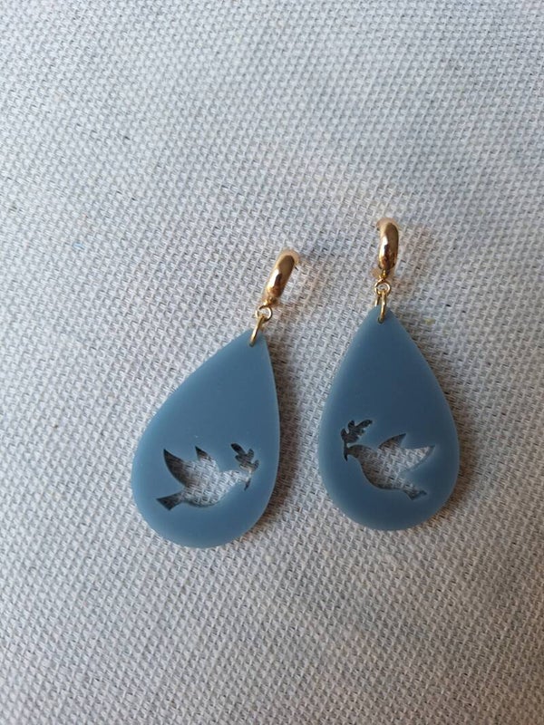 Oorbellen Faith Blauw