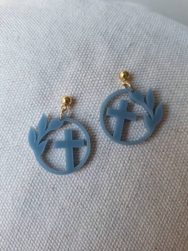 Oorbellen Faith Blauw