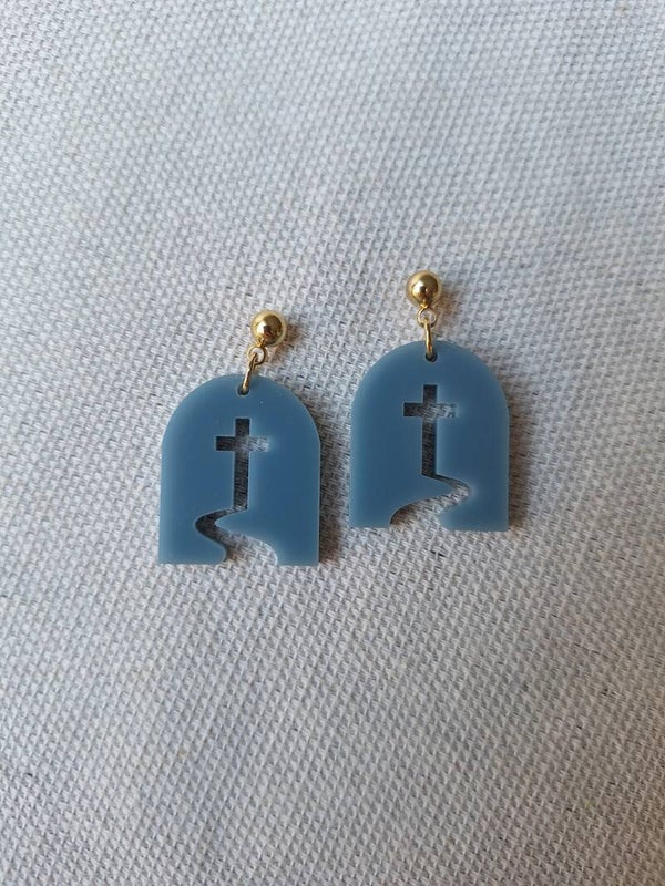 Oorbellen Faith Blauw