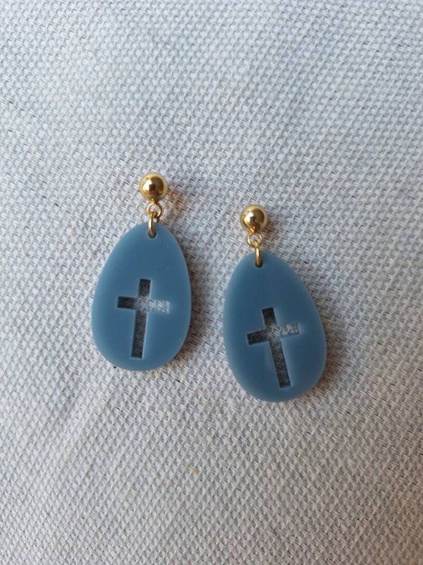 Oorbellen Faith Blauw